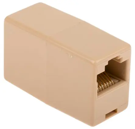 Produktfoto 1 von RS PRO, SY350 RJ-Kupplung, RJ45, Cat3, Typ UTP, L 22.02 mm, Typ Kupplung