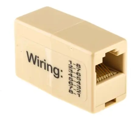 Produktfoto 1 von RS PRO, SY350 RJ-Kupplung, RJ45, Cat3, Typ UTP, Gekreuzt, L 22.02 mm, Typ Kupplung