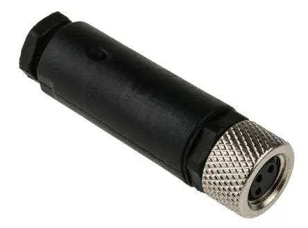 Produktfoto 1 von RS PRO CNF08 12 mm M8 Rundsteckverbinder Buchse 3-polig Buchse 3A Kabel IP67