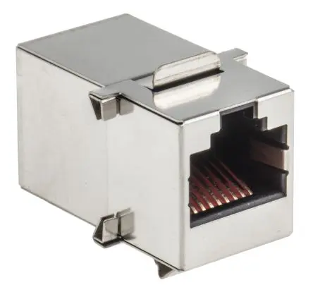 Produktfoto 1 von RS PRO, GT RJ-Kupplung, RJ45, 2 -Port, Typ Abgeschirmt, L 18.54 mm, Typ Modulare Kupplung