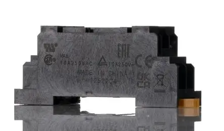 Produktfoto 1 von Omron Relaissockel zur Verwendung mit Miniatur-Leistungsrelais, 8 -Kontakt, DIN-Hutschiene, 250V ac