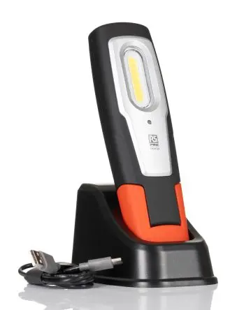 Produktfoto 1 von RS PRO Tragbar Prüfleuchte 700 lm / 3.7V aufladbar IP54
