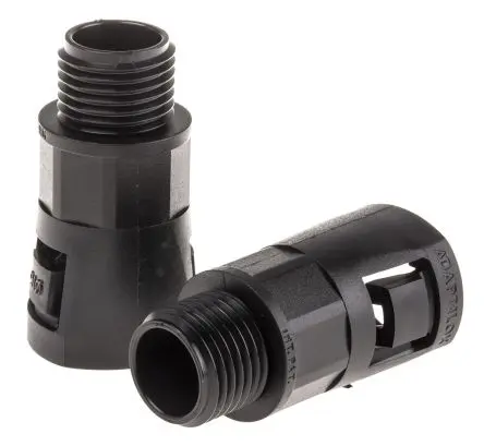 Produktfoto 1 von Adaptaflex AL Nylon 6.6 Kabelrohr Befestigung M16 16 mm Schwarz Schwarz-Finish IP66