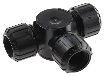 Produktfoto 1 von Adaptaflex ASF Nylon 6.6 Kabelrohr Befestigung M16 16 mm Schwarz Schwarz-Finish IP66, IP67