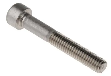 Produktfoto 1 von RS PRO Innensechskant Innensechskantschraube, Edelstahl glatt, M6, M6 40 mm