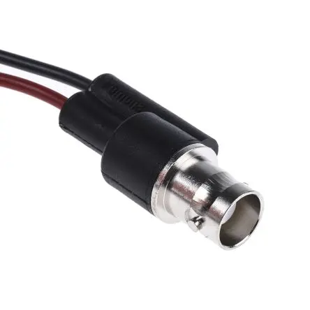 Produktfoto 1 von Pomona BNC-Messleitung Buchse / Stecker, Rot, Schwarz Polyvinylchlorid-isoliert 150 mm, 500V ac