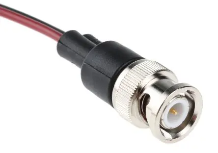 Produktfoto 1 von Pomona BNC-Messleitung Stecker / Stecker, Rot, Schwarz Polyvinylchlorid-isoliert 150 mm, 500V ac