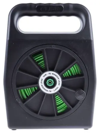 Produktfoto 1 von RS PRO Messleitung Verlängerung, 50 m Grün / 4 mm Buchse CAT, CAT III 1000V