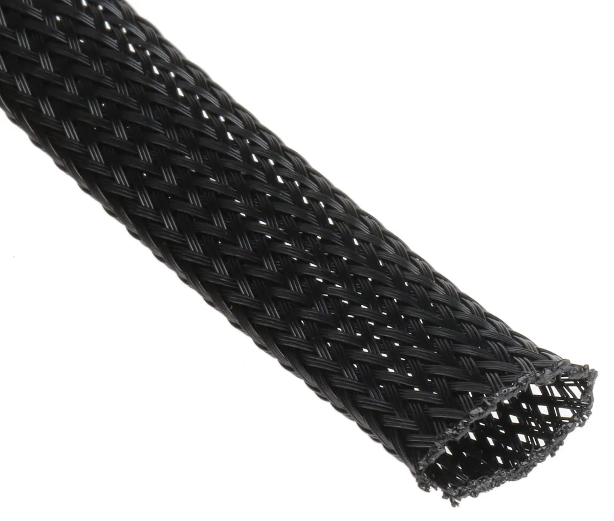 Produktfoto 1 von HellermannTyton Helagaine HEGP Kabelschlauch Schwarz PET für Kabel-Ø 7mm bis 15mm, Länge 5m Umflochten Dehnbar