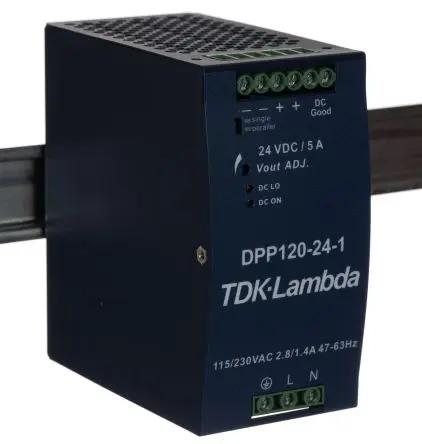 Produktfoto 1 von TDK-Lambda DPP120 DIN-Schienen Netzteil Geschalteter Modus 370 V dc, 264V ac Wechselstrom/Gleichstrom / 5 A 48V dc 120 W