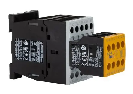 Produktfoto 1 von Eaton DILAS Hilfsschütz 24V dc-Spule, 3-polig, 415V ac / 4 A 24V dc 2.6 W 4 Schließer, 4 Öffner Motorsteuerung