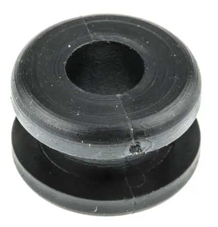 Produktfoto 1 von HellermannTyton HV Kabeltülle, Typ Kabeltülle bis Ø 6 mm Loch ø 10 mm Polyvinylchlorid Schwarz -30 °C min. 60 °C max.