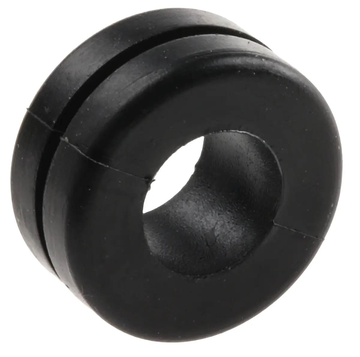 Produktfoto 1 von HellermannTyton HV Kabeltülle, Typ Kabeltülle bis Ø 8 mm Loch ø 11 mm Polyvinylchlorid Schwarz -30 °C min. 60 °C max.
