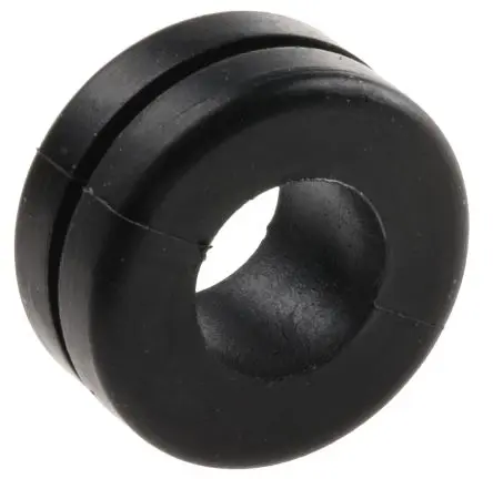 Produktfoto 1 von HellermannTyton HV Kabeltülle, Typ Kabeltülle bis Ø 8 mm Loch ø 11 mm Polyvinylchlorid Schwarz -30 °C min. 60 °C max.