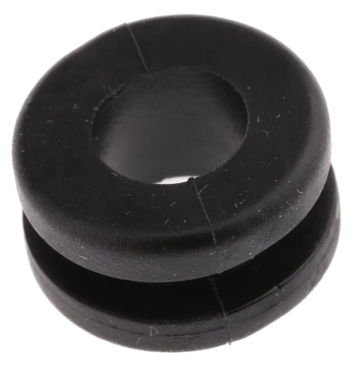 Produktfoto 1 von HellermannTyton HV Kabeltülle 0.8 mm min. 9 mm, Typ Kabeltülle bis Ø 8 mm Loch ø 11 mm Polyvinylchlorid Schwarz -30 °C