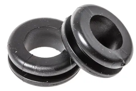 HellermannTyton HV Kabeltülle 2 mm min. 10 mm, Typ Kabeltülle bis Ø 11 mm Loch ø 12 mm Polyvinylchlorid Schwarz -30 °C