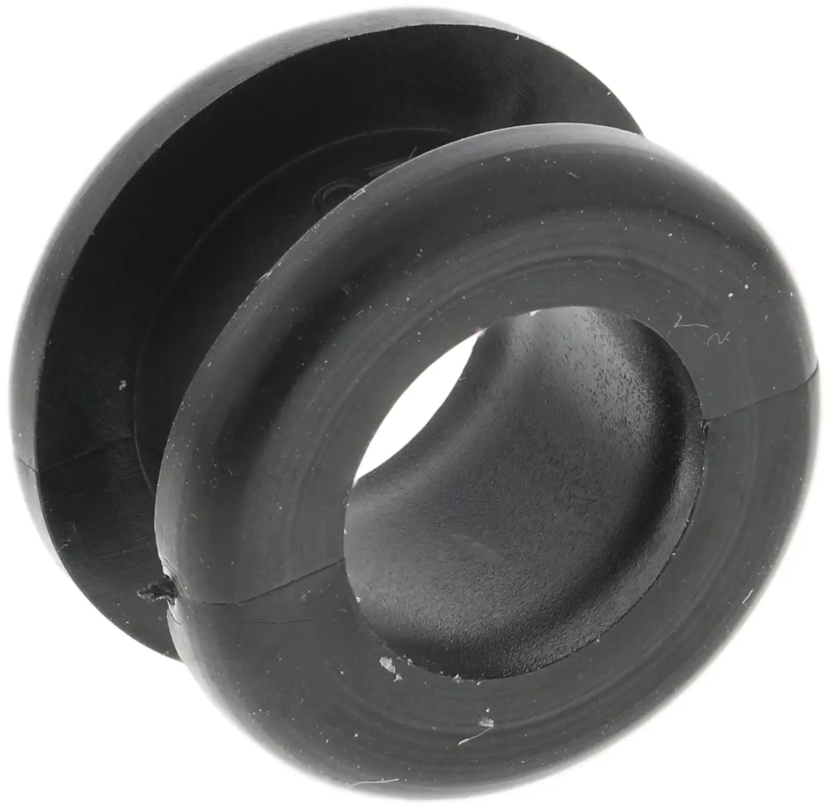 Produktfoto 1 von HellermannTyton HV Kabeltülle 0.8 mm min., Typ Kabeltülle bis Ø 10 mm Loch ø 12 mm Polyvinylchlorid Schwarz -30 °C min.