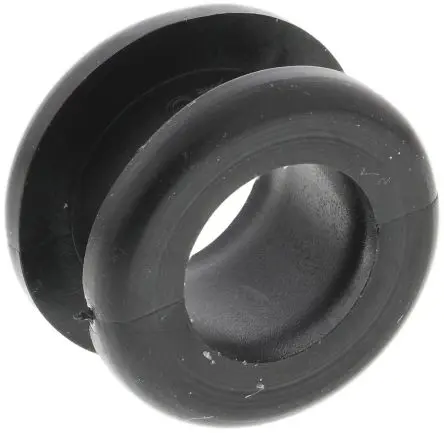 Produktfoto 1 von HellermannTyton HV Kabeltülle 0.8 mm min., Typ Kabeltülle bis Ø 10 mm Loch ø 12 mm Polyvinylchlorid Schwarz -30 °C min.