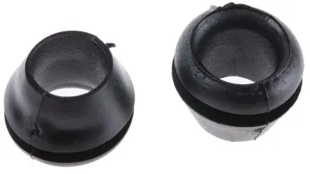 Produktfoto 1 von HellermannTyton HV Kabeltülle 0.8 mm min., Typ Kabeltülle bis Ø 6.5 mm Loch ø 8 mm Polyvinylchlorid Schwarz -30 °C min.