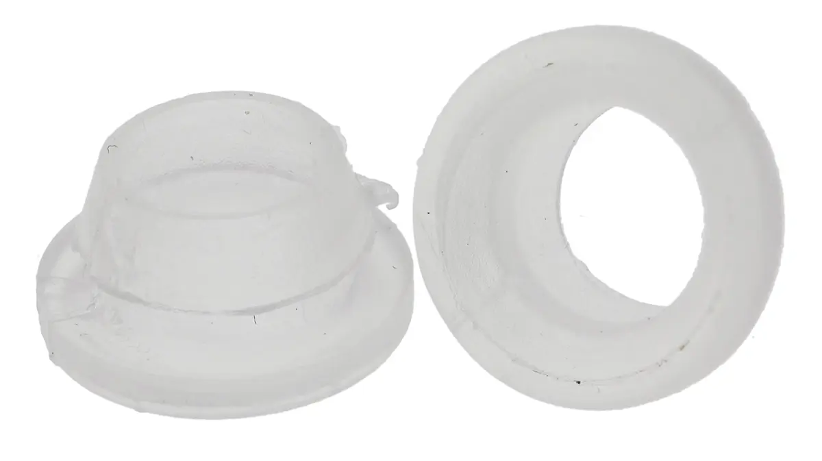Produktfoto 1 von HellermannTyton OP Kabeltülle 5.4 mm, Typ Kabeltülle bis Ø 5.4 mm Loch ø 6.4 mm Polyethylen Natur -10 °C min. 70 °C max.