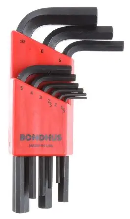 Produktfoto 1 von Bondhus Sechskantschlüsselsatz 9 L Metrisch Lang 1.5 to 10 mm