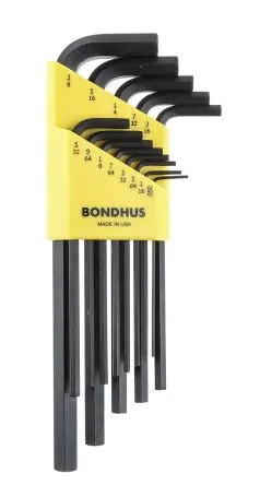 Produktfoto 1 von Bondhus Sechskantschlüsselsatz 13 L Zoll Lang 0.05 To 3/8 in