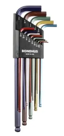 Produktfoto 1 von Bondhus Sechskantschlüsselsatz 13 L Zoll Extra Lang
