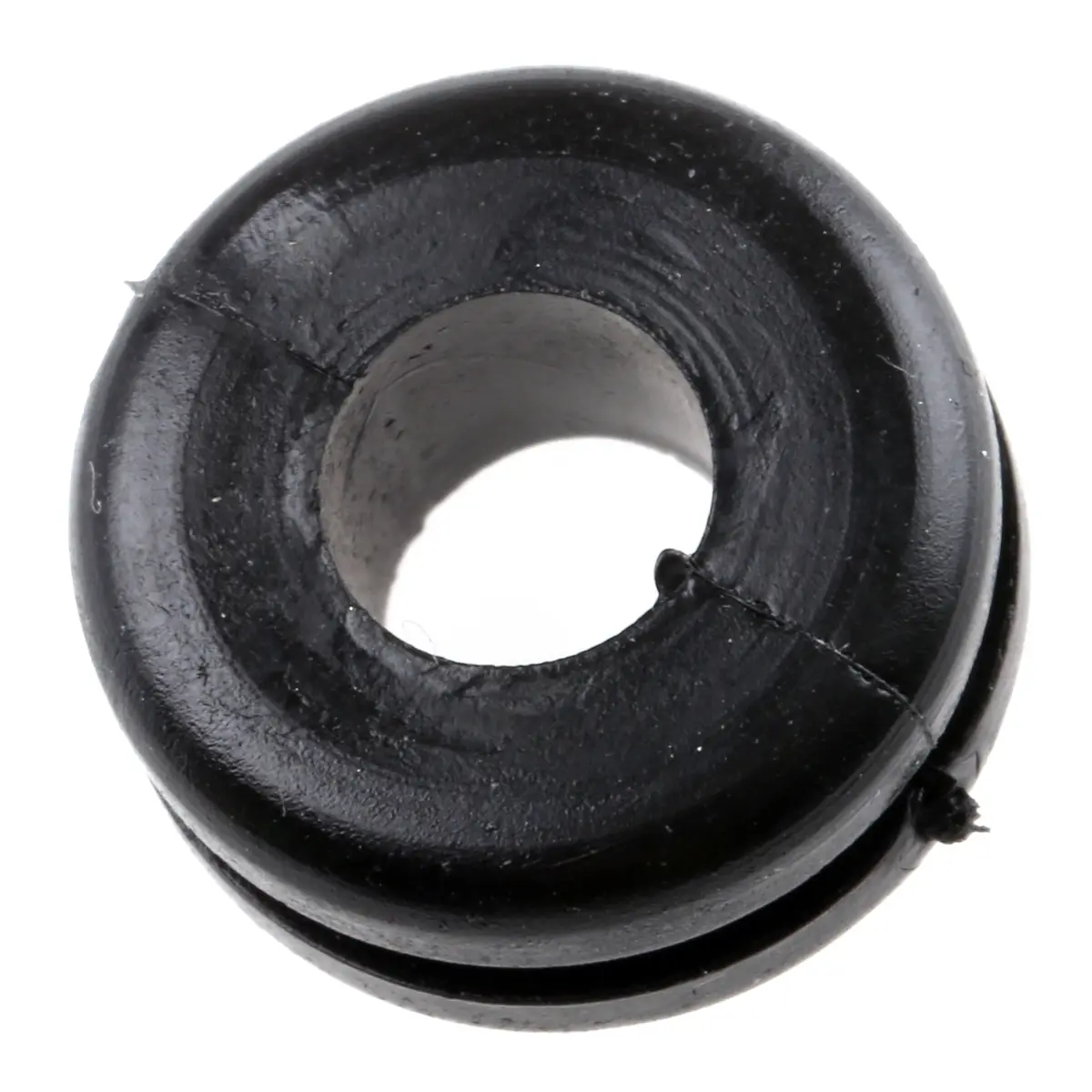Produktfoto 1 von HellermannTyton HV Kabeltülle 0.8 mm min., Typ Kabeltülle bis Ø 6 mm Loch ø 10 mm Polyvinylchlorid Schwarz -30 °C min.