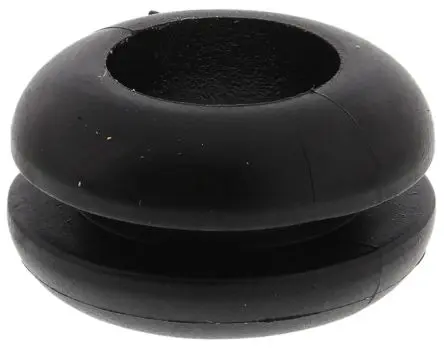 Produktfoto 1 von HellermannTyton HV Kabeltülle, Typ Kabeltülle bis Ø 8 mm Loch ø 9.5 mm Polyvinylchlorid Schwarz -30 °C min. 60 °C max.
