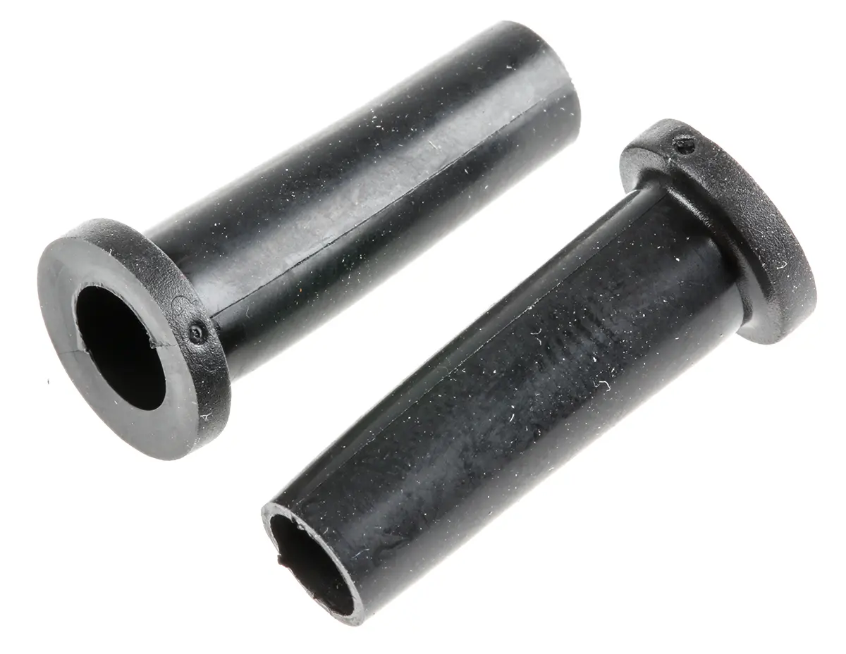 Produktfoto 1 von HellermannTyton HV Kabeltülle 6.5 mm, Typ Kabeltülle bis Ø 7.5 mm Loch ø 8.8 mm Polyvinylchlorid Schwarz -30 °C min. 60