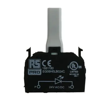 Produktfoto 1 von RS PRO Lichtblock Anzeigenblock LED Blau beleuchtet 24V ac/dc