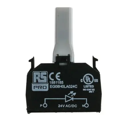 Produktfoto 1 von RS PRO Lichtblock Anzeigenblock LED Gelb beleuchtet 24V ac/dc