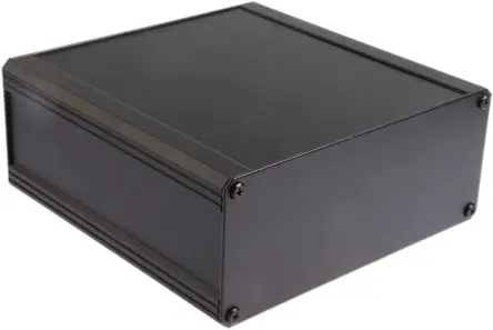 Produktfoto 1 von RS PRO EAB; Kühlkörpergehäuse; Aluminium-Strangpressprofil; Schwarz IP40 Breite 100 mm Höhe 41 mm Länge 200 mm