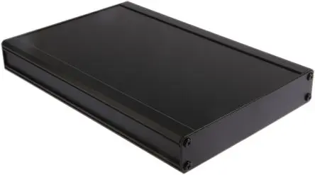 Produktfoto 1 von RS PRO EAB; Kühlkörpergehäuse; Aluminium-Strangpressprofil; Schwarz IP40 Breite 200 mm Höhe 41 mm Länge 300 mm