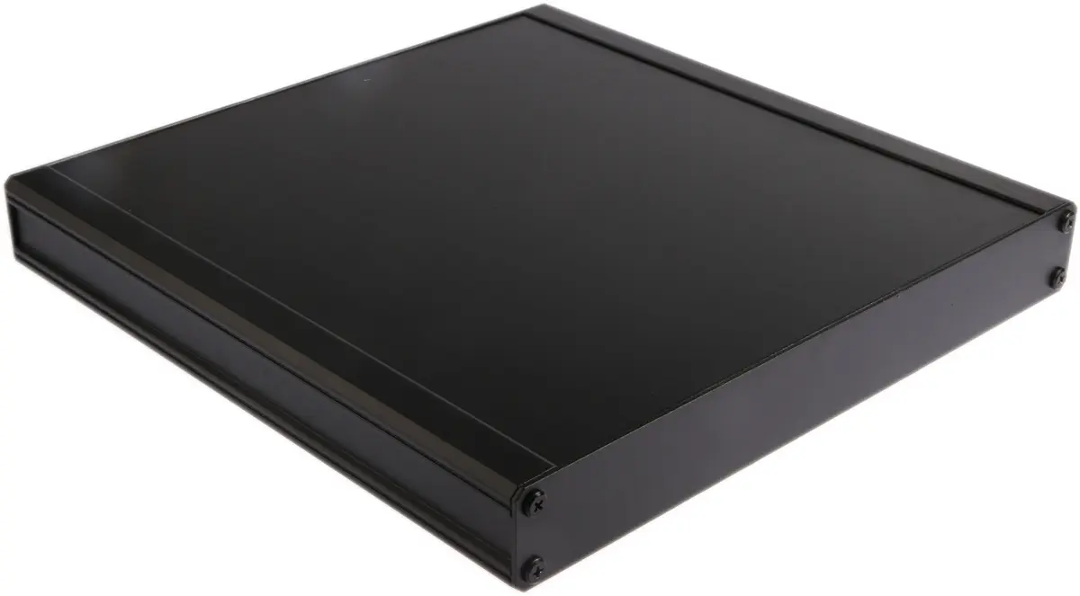 Produktfoto 1 von RS PRO EAB; Kühlkörpergehäuse; Aluminium-Strangpressprofil; Schwarz IP40 Breite 300 mm Höhe 41 mm Länge 300 mm