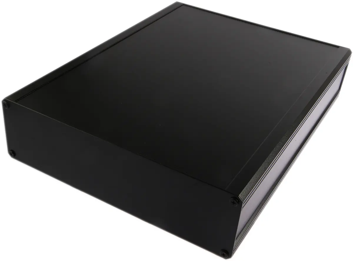 Produktfoto 1 von RS PRO EAB; Kühlkörpergehäuse; Aluminium-Strangpressprofil; Schwarz IP40 Breite 300 mm Höhe 86 mm Länge 400 mm