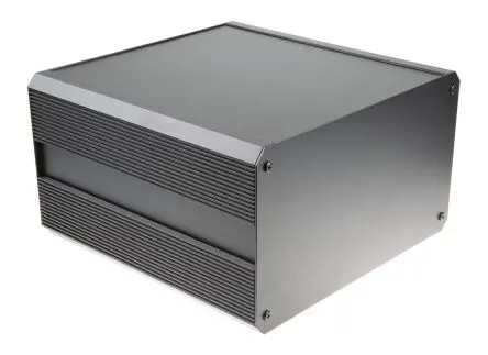 Produktfoto 1 von RS PRO EAB; Kühlkörpergehäuse; Aluminium-Strangpressprofil; Schwarz IP40 Breite 300 mm Höhe 175 mm Länge 300 mm