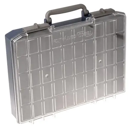 Produktfoto 1 von Raaco Kleinteilebox, Polycarbonat, Polypropylen Blau, 80 mm x 415mm x 330 mm