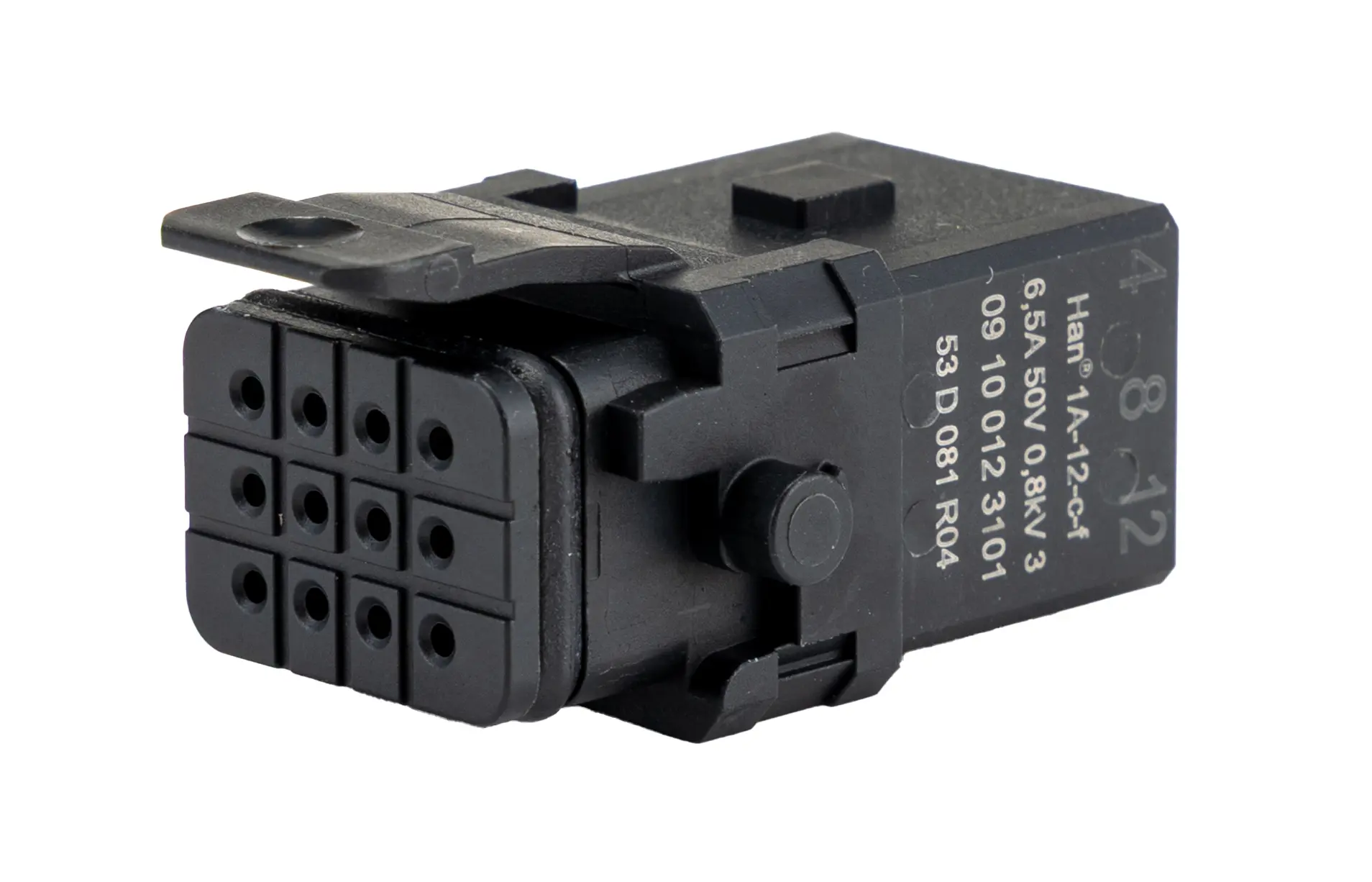 Produktfoto 1 von HARTING Han 1A Industrie-Steckverbinder Kontakteinsatz, 12-polig 6.5A Buchse, Crimp