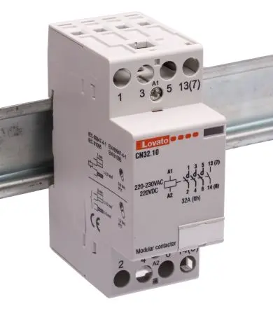 Produktfoto 1 von Lovato CN Schütz 220V ac, 230 V ac-Spule, 4-polig, 110V ac / 32 A 220V 4 Schließer Motorsteuerung 4-Hilfskontakte