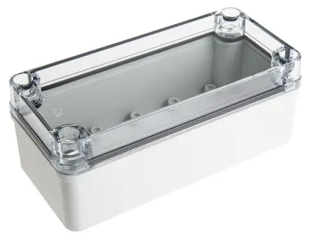 Produktfoto 1 von Fibox Piccolo; Gehäuse; Polycarbonat; Grau; IK08 IP67, IP66 Breite 80 mm Höhe 65 mm Länge 170 mm