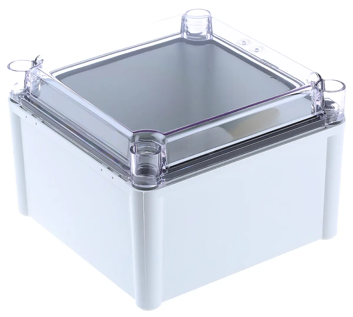 Produktfoto 1 von Fibox SOLID PC; Gehäuse; Polycarbonat; Grau; IK08, IK09 IP40, IP66 Breite 188 mm Höhe 130 mm Länge 188 mm