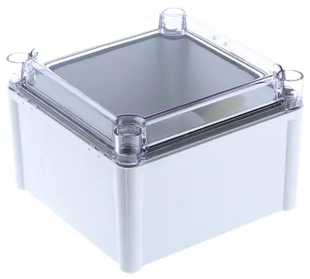 Produktfoto 1 von Fibox SOLID PC; Gehäuse; Polycarbonat; Grau; IK08, IK09 IP67, IP66 Breite 188 mm Höhe 130 mm Länge 188 mm