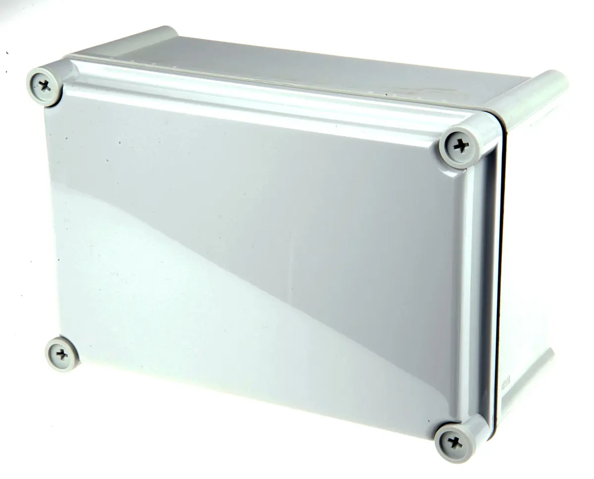Produktfoto 1 von Fibox SOLID PC; Gehäuse; Polycarbonat; Grau; IK09, IK08 IP40 Breite 188 mm Höhe 130 mm Länge 278 mm