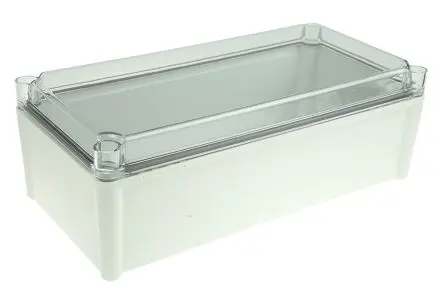 Produktfoto 1 von Fibox SOLID PC; Gehäuse; Polycarbonat; Grau; IK08, IK09 IP67, IP66 Breite 188 mm Höhe 130 mm Länge 378 mm