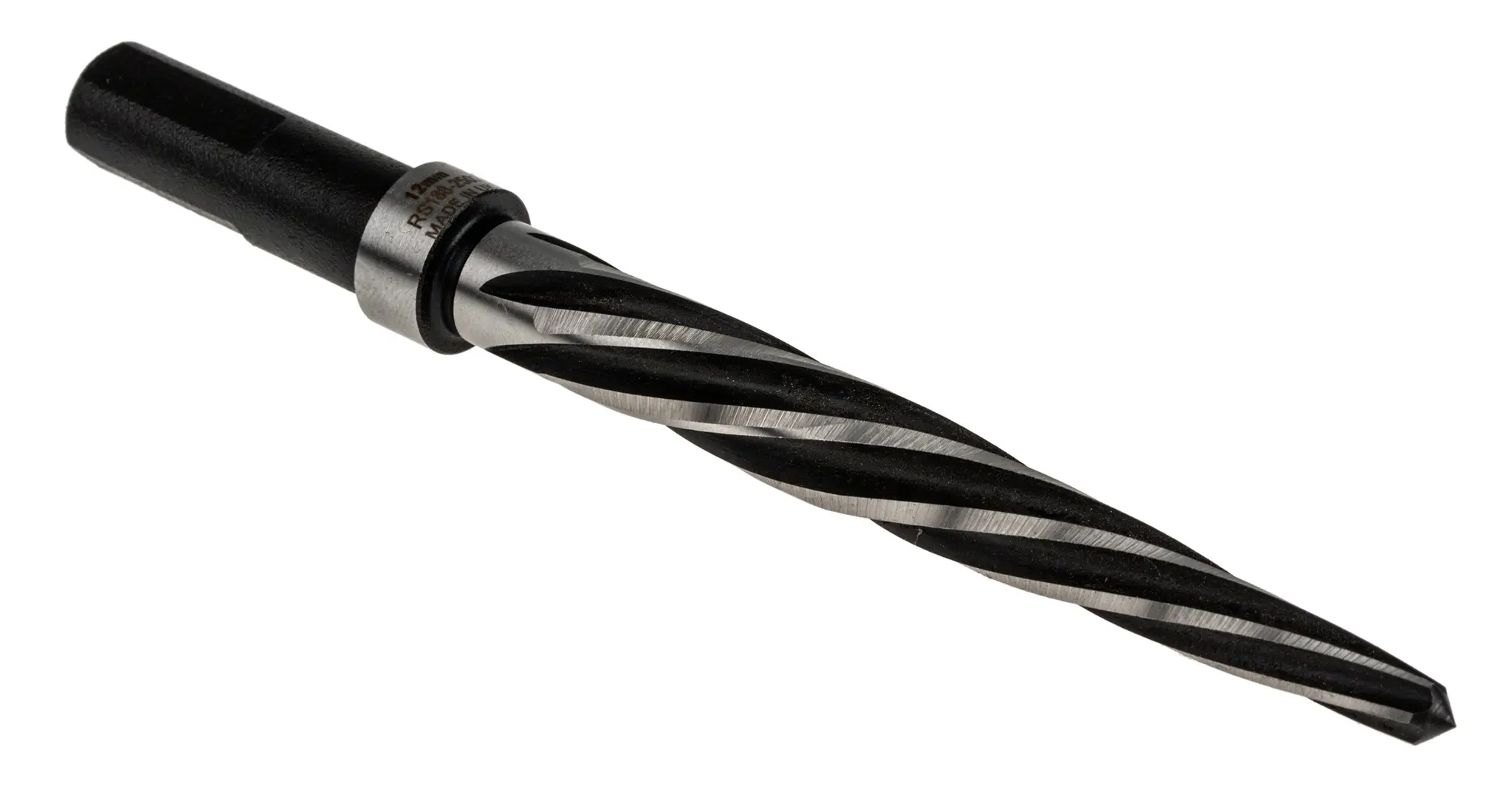 Produktfoto 1 von RS PRO HSS Reibahlen 5-schneidig, mit Morsekegel-Schaft, Ø 12 mm x 152 mm