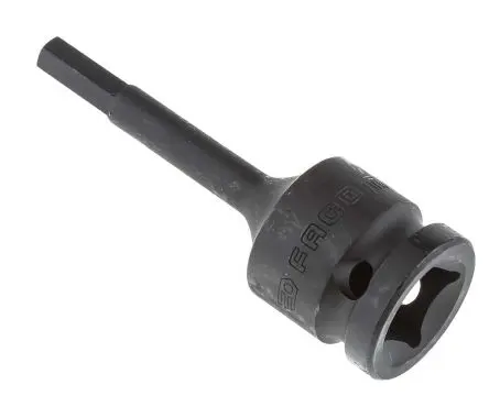 Produktfoto 1 von Facom 1/2 in, 6 mm 6-Kant Schlag-Steckschlüssel lang Chrom-Molybdän-Stahl, 79mm