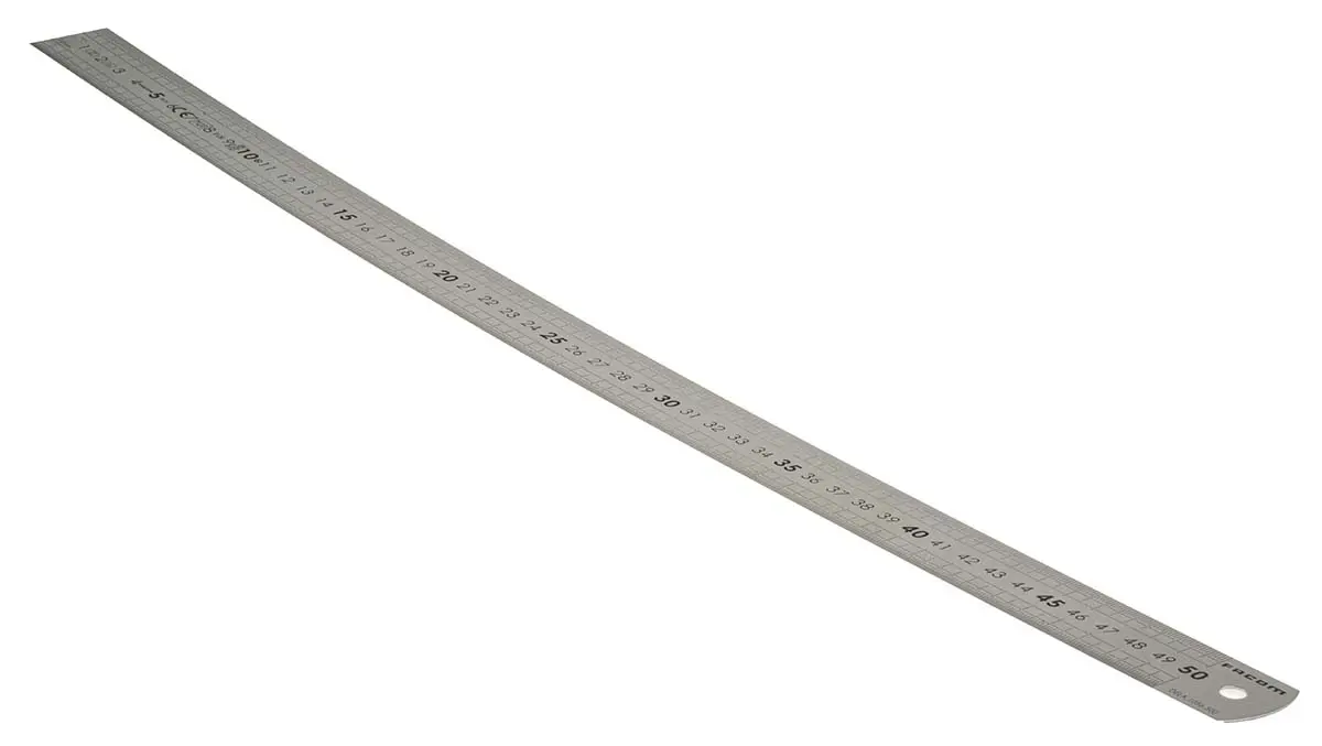 Produktfoto 1 von Facom Edelstahl Lineal Metrisch 500 mm x 30 mm
