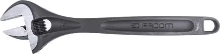 Produktfoto 1 von Facom Schraubenschlüssel Einstellbar, Metall Griff, Backenweite 53 mm, / Länge 456mm