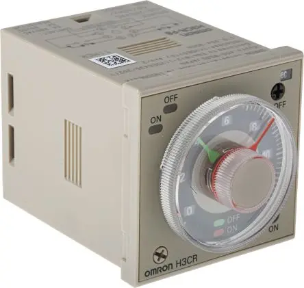 Produktfoto 1 von Omron H3CR Zeitrelais, DIN-Hutschiene 100V ac, 240 V ac, 0.05 s to 300 h, 2 Kont. 1, DPST